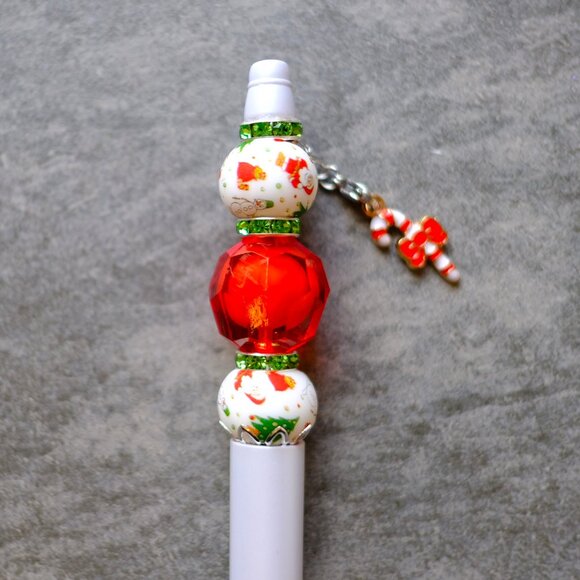 Beautiful Trending Beaded Pens, Handmade, ball point, charms, beads, Christmas - Picture 2 of 6